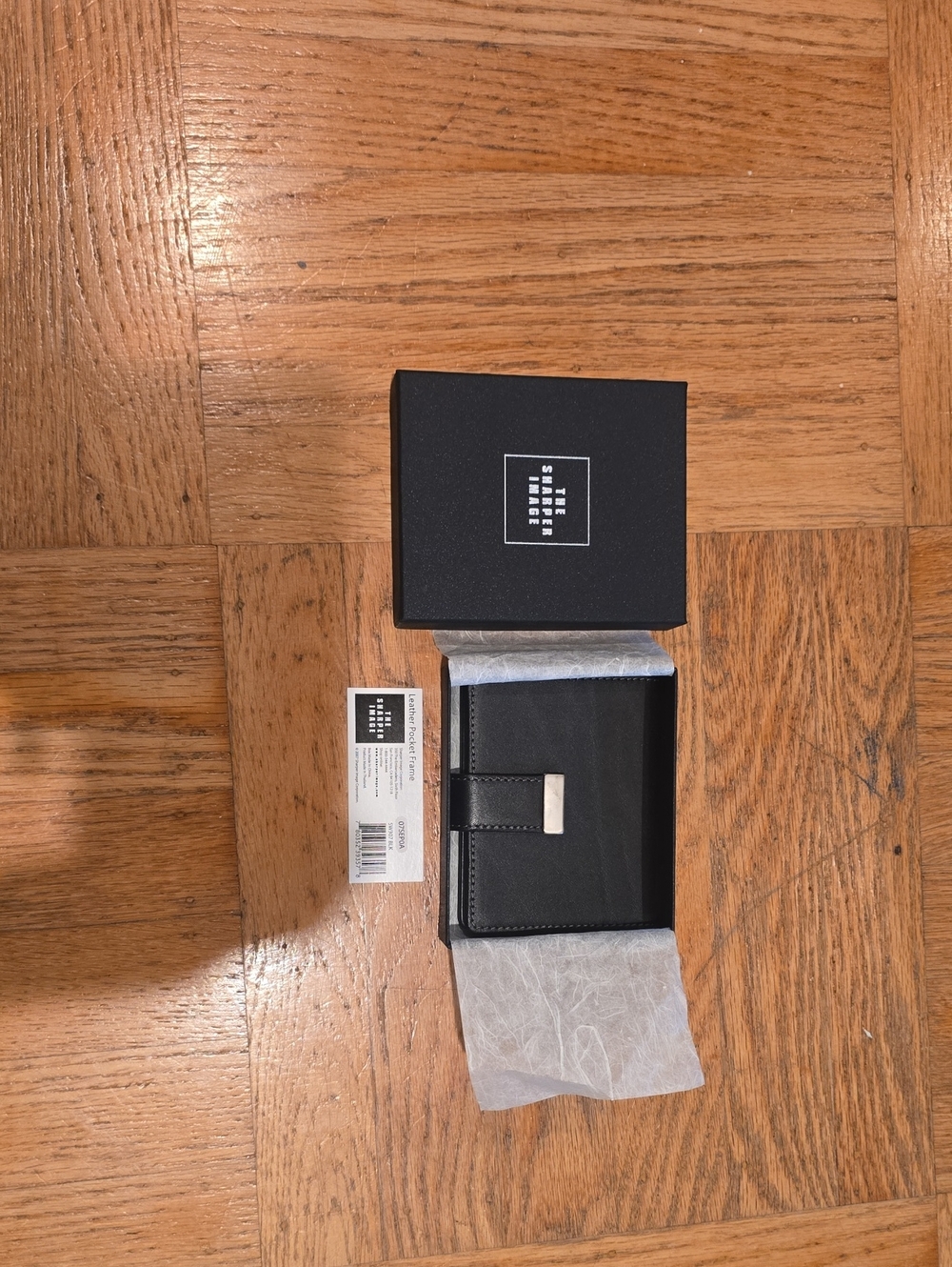 Black Leather Pocket Frame